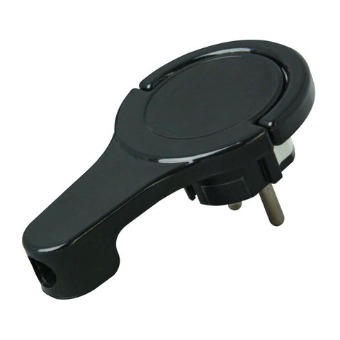 winkelstecker extraflach schwarz