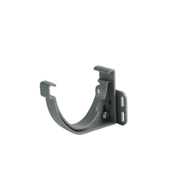 duplex pvc-rinnenhalter grau 2-tlg.