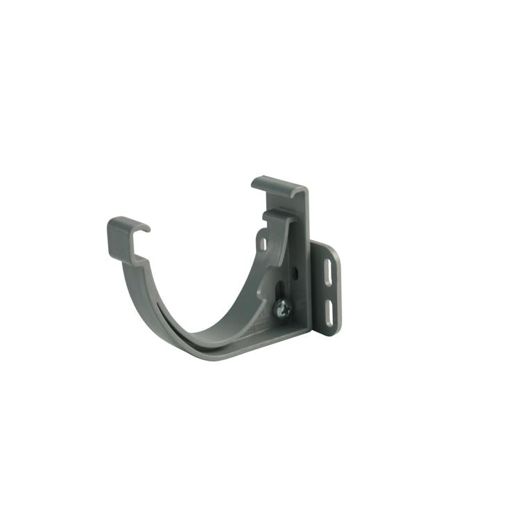 duplex pvc-rinnenhalter grau 2-tlg.
