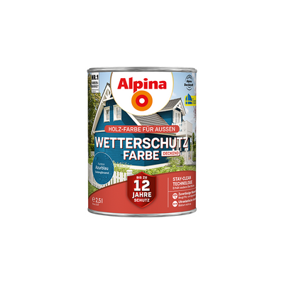 wetterschutzfarbe azurblau 2,5l