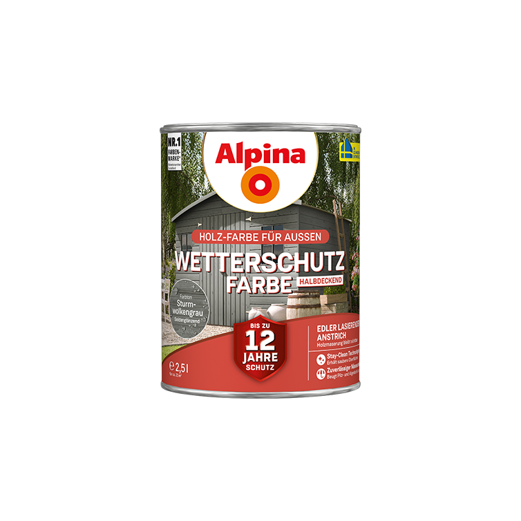 wetterschutzfarbe sturmwolkengrau 2,5l