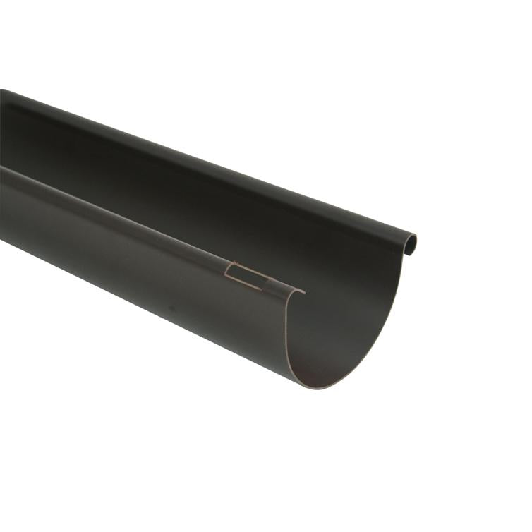 dachrinne halbrund 75 3.0 braun