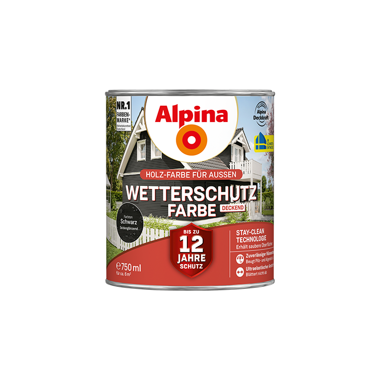 wetterschutzfarbe schwarz 750ml