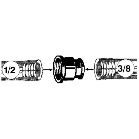 reduzier muffe rotguss 3240 1/2"x3/8"