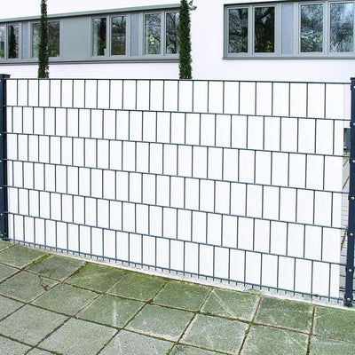 zaunbl. pvc blickdicht 0,19x35m weiß