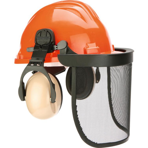 waldarbeiter-schutzhelm orange din4840