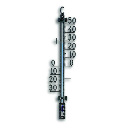 filigranthermometer metall schwarz 27 cm