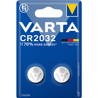 knopfzelle elec. cr2032 3v lithium 2er