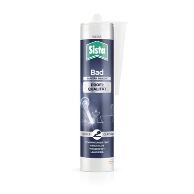 sista bad sanitär silikon weiß 280ml