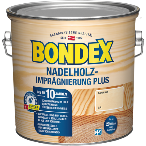 bondex nadelholz-impräg plus farbl 2,5l