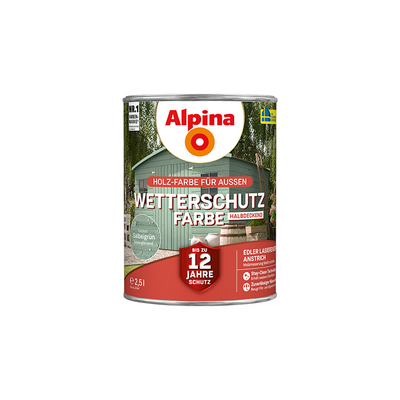 Wetterschutzfarbe salbeigrün 2,5l Halbdeckend