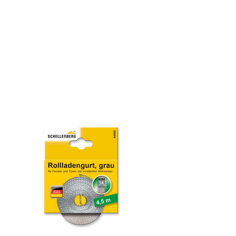 rollladengurt 14 mm/4,5 m grau