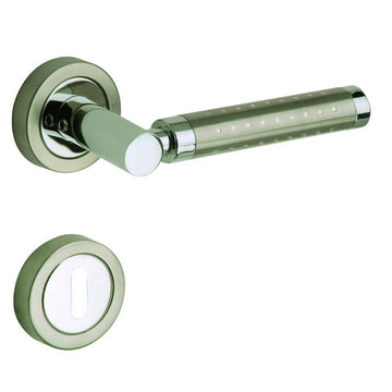 LIENBACHER Rosettengarnitur Inka Plus Zamak BB, verchromt/matt, 8 mm