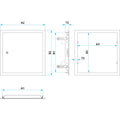 revisionstür softl.weiß 800x800mm