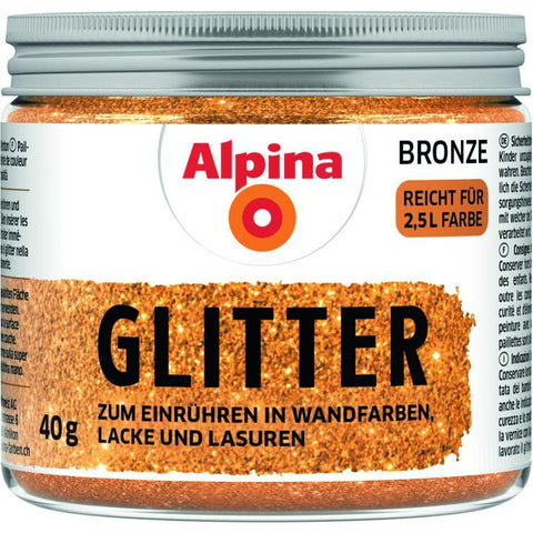 alpina kreativ glitter bronze 40g
