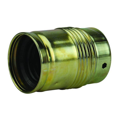 lampen-fassung messing e27 glattmantel