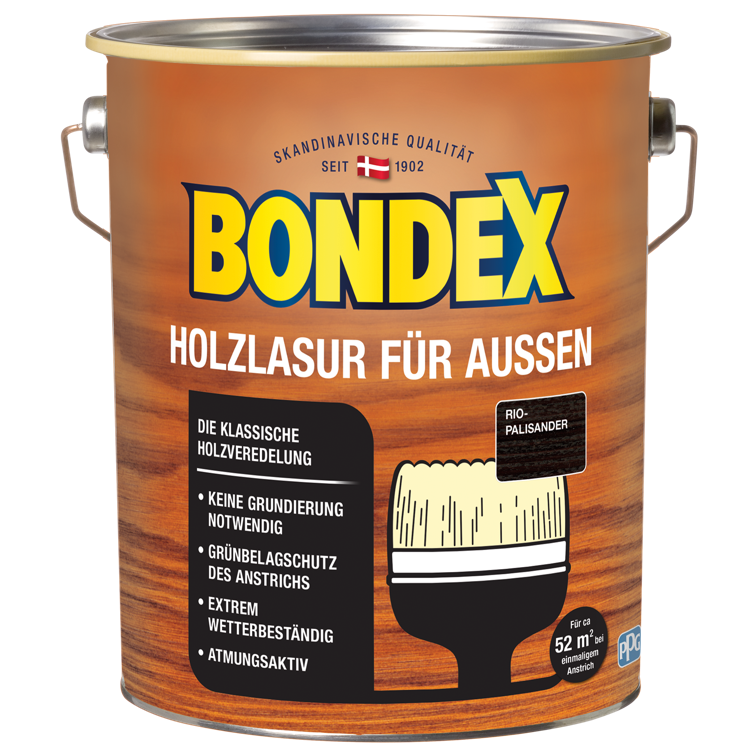bondex holzlasur außen rio palisa. 4l
