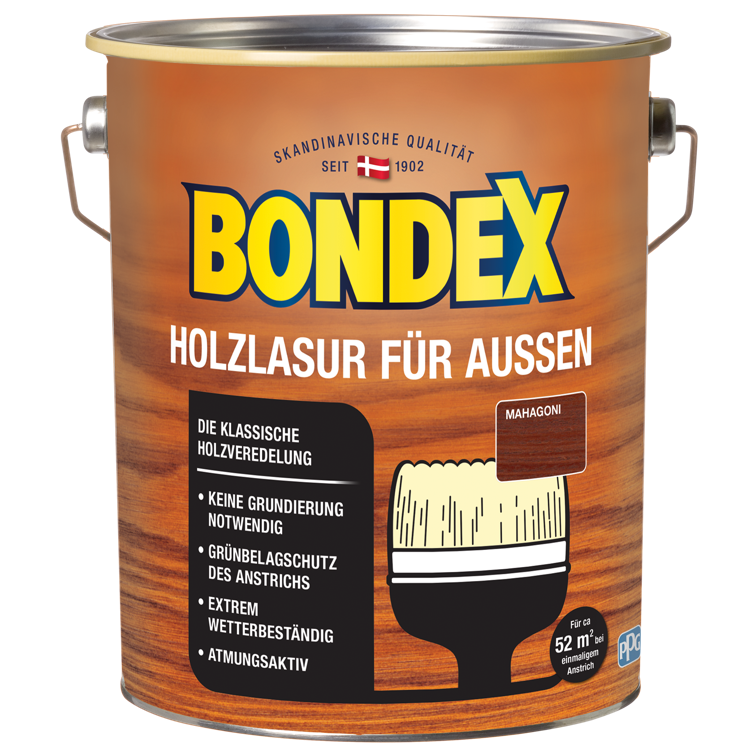 bondex holzlasur außen mahagoni 4l