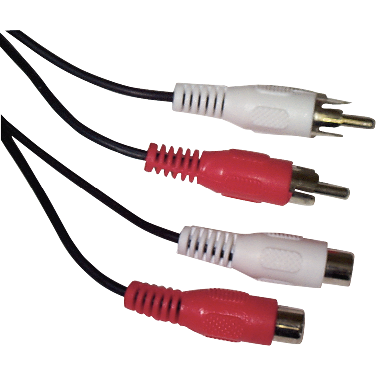 cinch-audio-verlängerung je 2 st. 10m