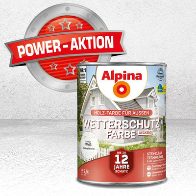 wetterschutzfarbe weiß 2,5l