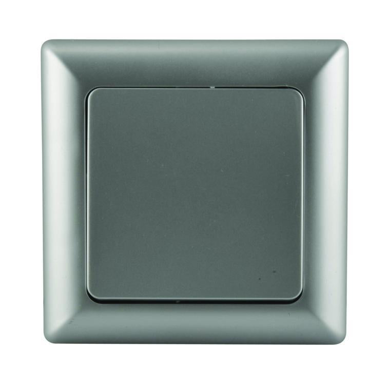 a/w-schalter mit rahmen genua silber
