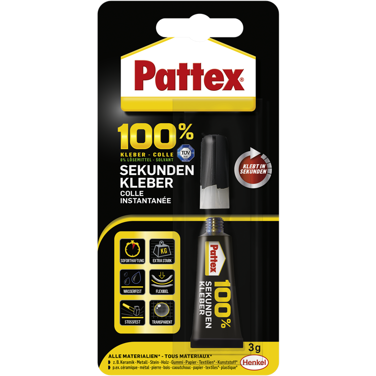 pattex 100% sekundenalleskleber 3g