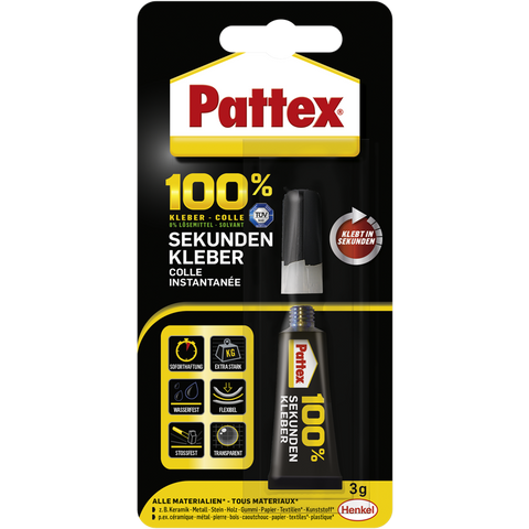 pattex 100% sekundenalleskleber 3g