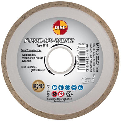 dia-fliesenscheibe sf-e 110x22,2 mm