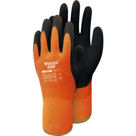 handschuh winter grip orange gr.10