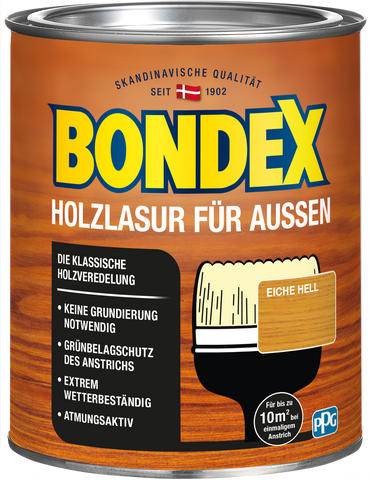 bondex holzlasur außen eiche 0,75l