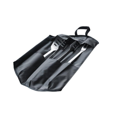 premium grillbesteck 3er set - tasche