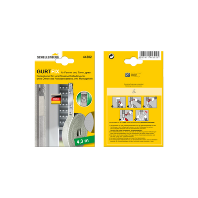 reparaturset gurtfix grau 14 mm/4,3 m