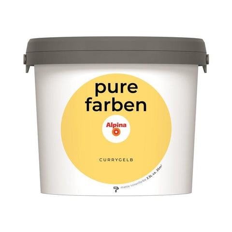 wandfarbe pure farben currygelb 2,5l