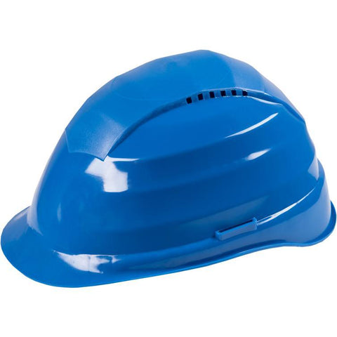 schutzhelm blau mit belüftung