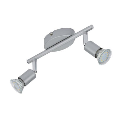 deckenleuchte 2xled gu10 3w titanfarbig