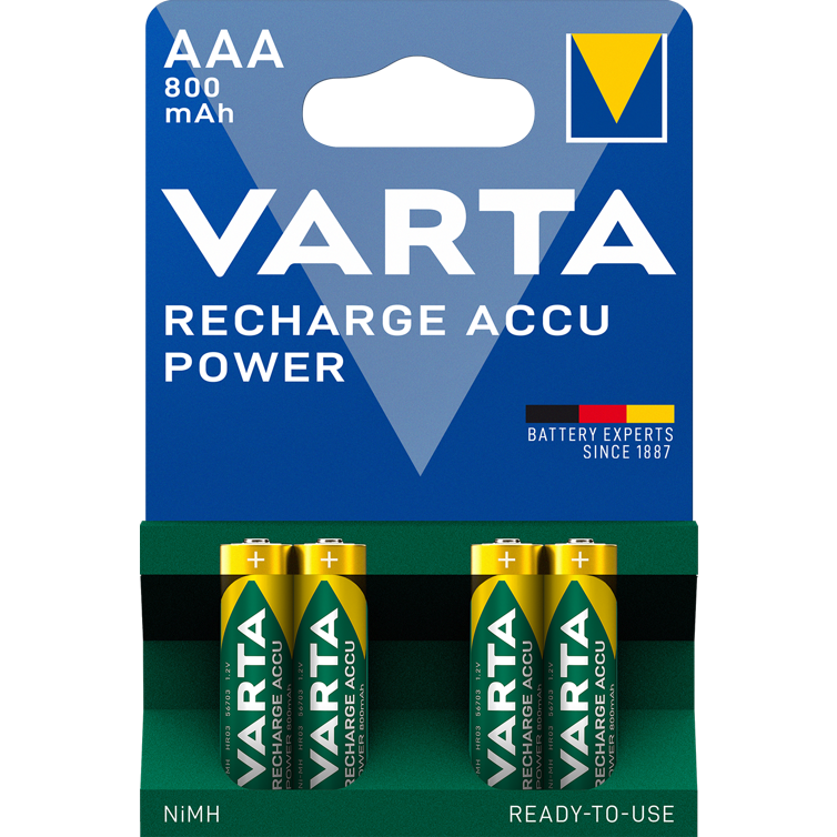 akku power aaa 800mah 4er