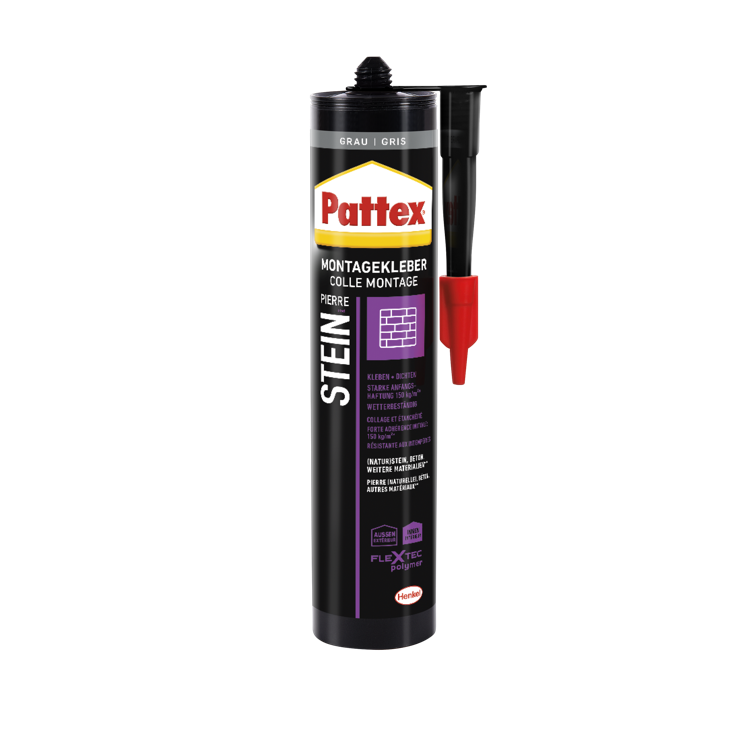 pattex montagekleber stein grau 420g
