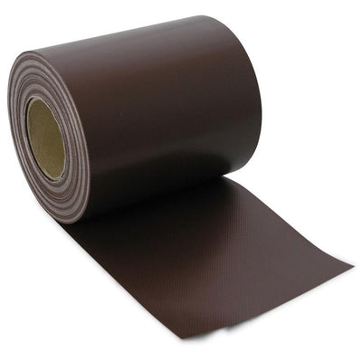 zaunbl. pvc blickdicht 0,19x35m mahag/br