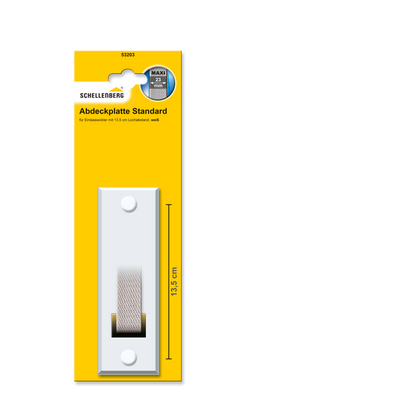 abdeckplatte weiß lochabstand 13,5 cm