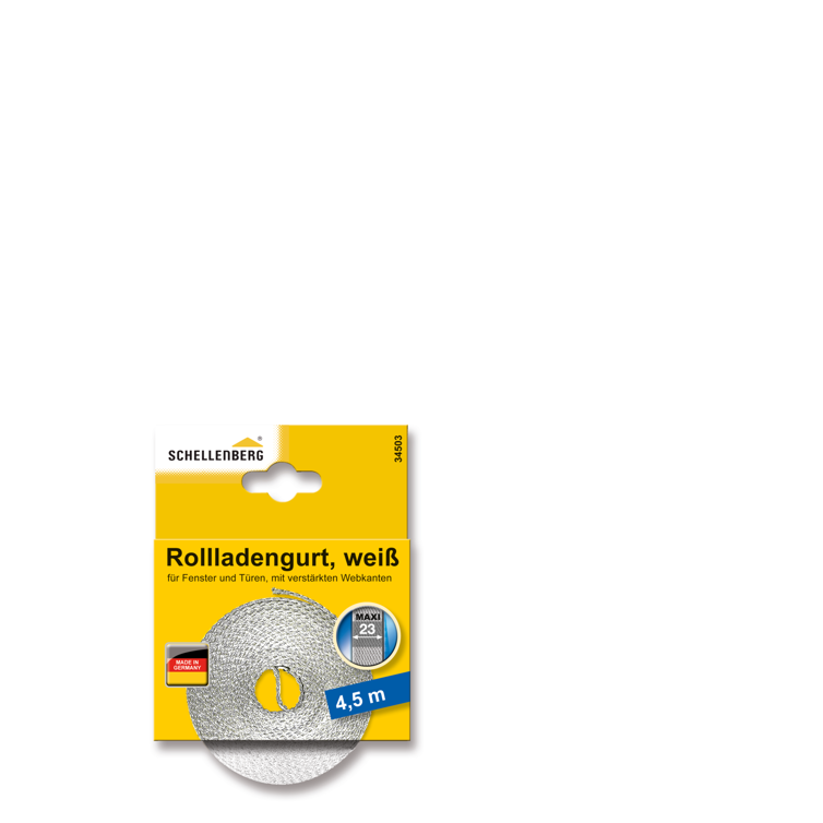 rollladengurt 23mm 4,5m weiss