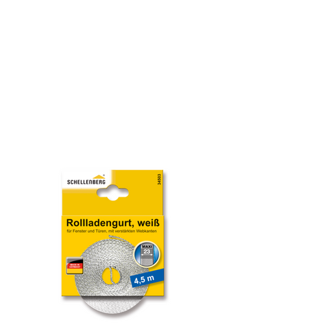 rollladengurt 23mm 4,5m weiss