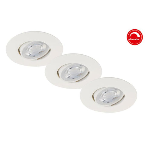 einbauleuchten led 3x5w 460lm weiß