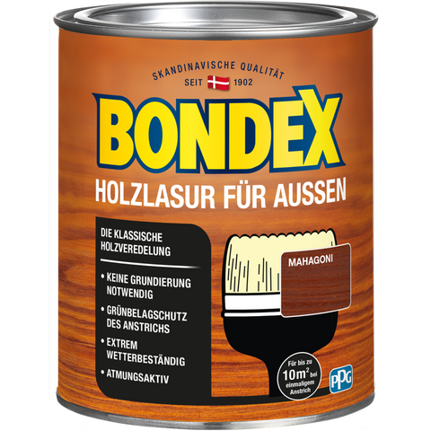 bondex holzlasur außen mahagoni 0,75l