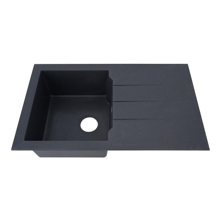 einbauspüle alinéo 81x50 titanium-grau