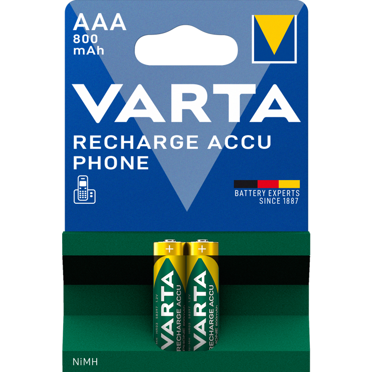 akku phone aaa 800mah 2er