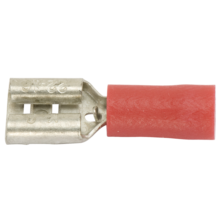 flachsteckhülsen rot 6,3x0,8 mm