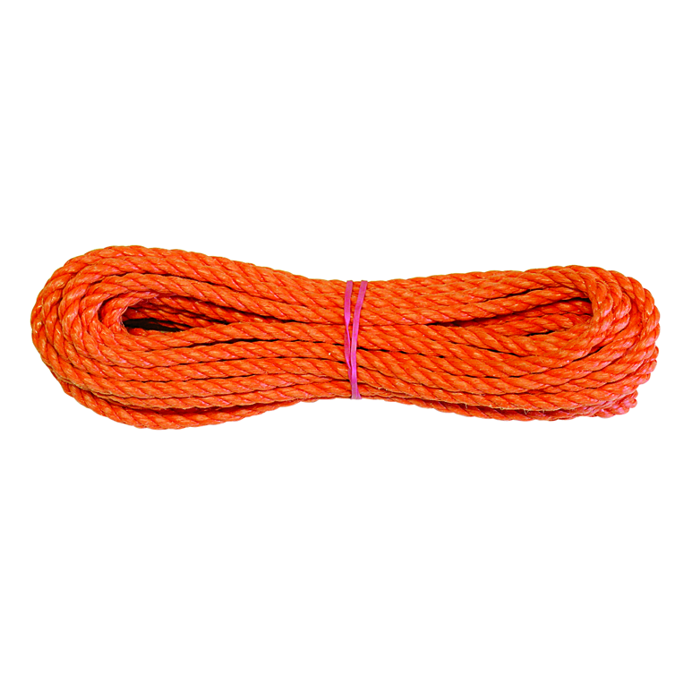 polypropylenseil gedr. orange ø10 mm/20m