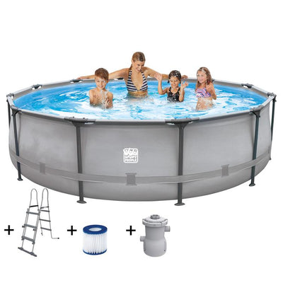 Stahlrahmenpool-Set 360 x 100 cm
