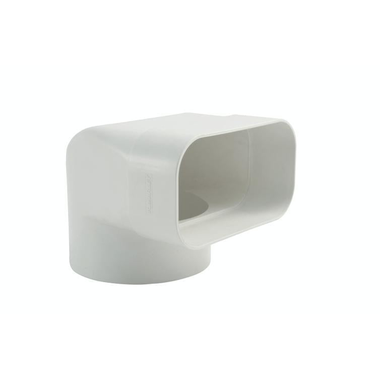 umlenkstelle mit stutzen 125 weiss