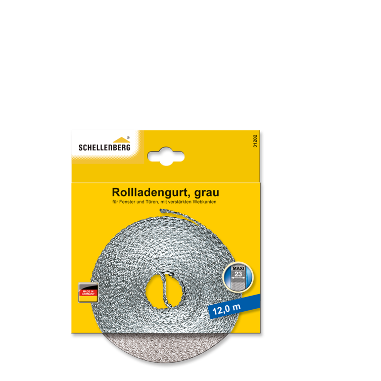 rollladengurt 23 mm/12,0 m grau